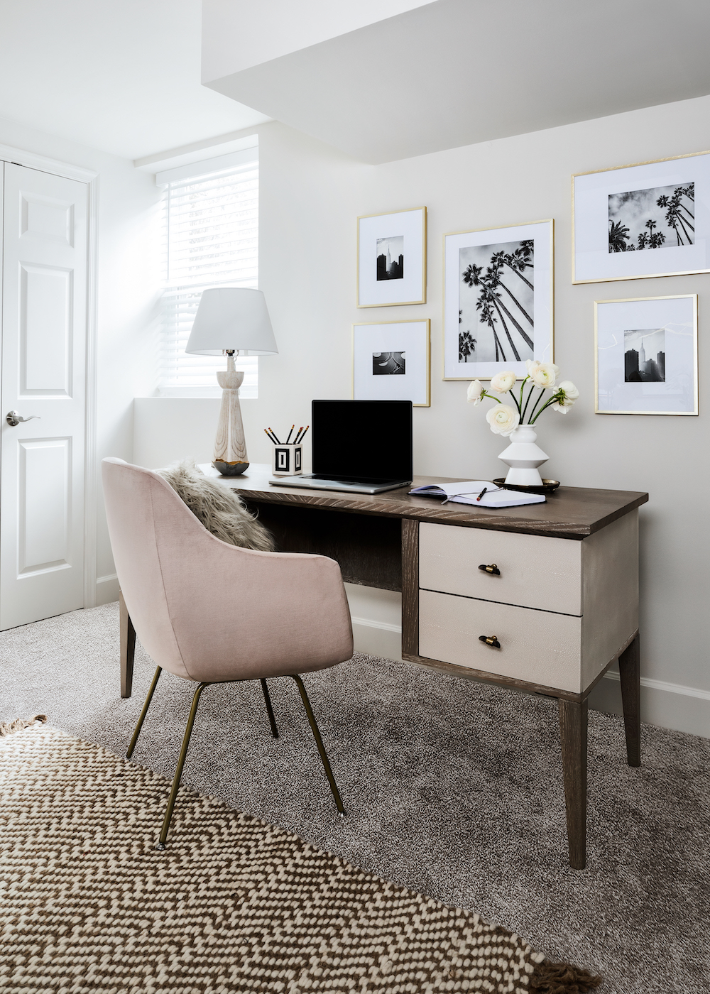 potomac-md-finished-basement-interior-design-desk-pink-chair