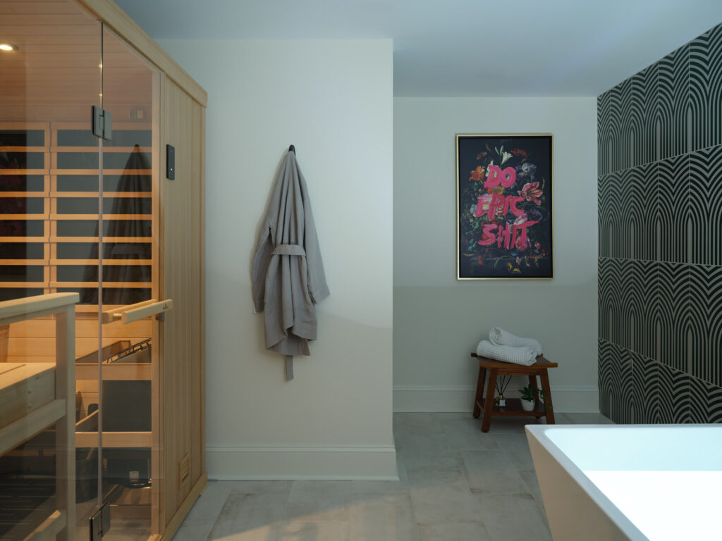 Wellness Room Sauna Cold Plunge